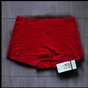 Hanky Panky Bare Crimson Red Women's boyshorts Shorts size Medium New with Tags